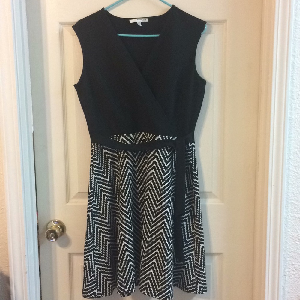Faux wrap dress